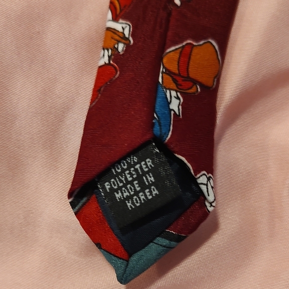 Official MICKEY UNLIMITED Donald Duck Goofy and Mickey Mouse Tie 4" Circa 1990 - Picture 7 of 7